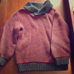 Gymboree red and grey sweater